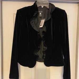 NWT Black Ruffle Blazer!